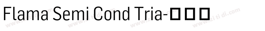 Flama Semi Cond Tria字体转换 Flama Semi Cond Tria字体转换